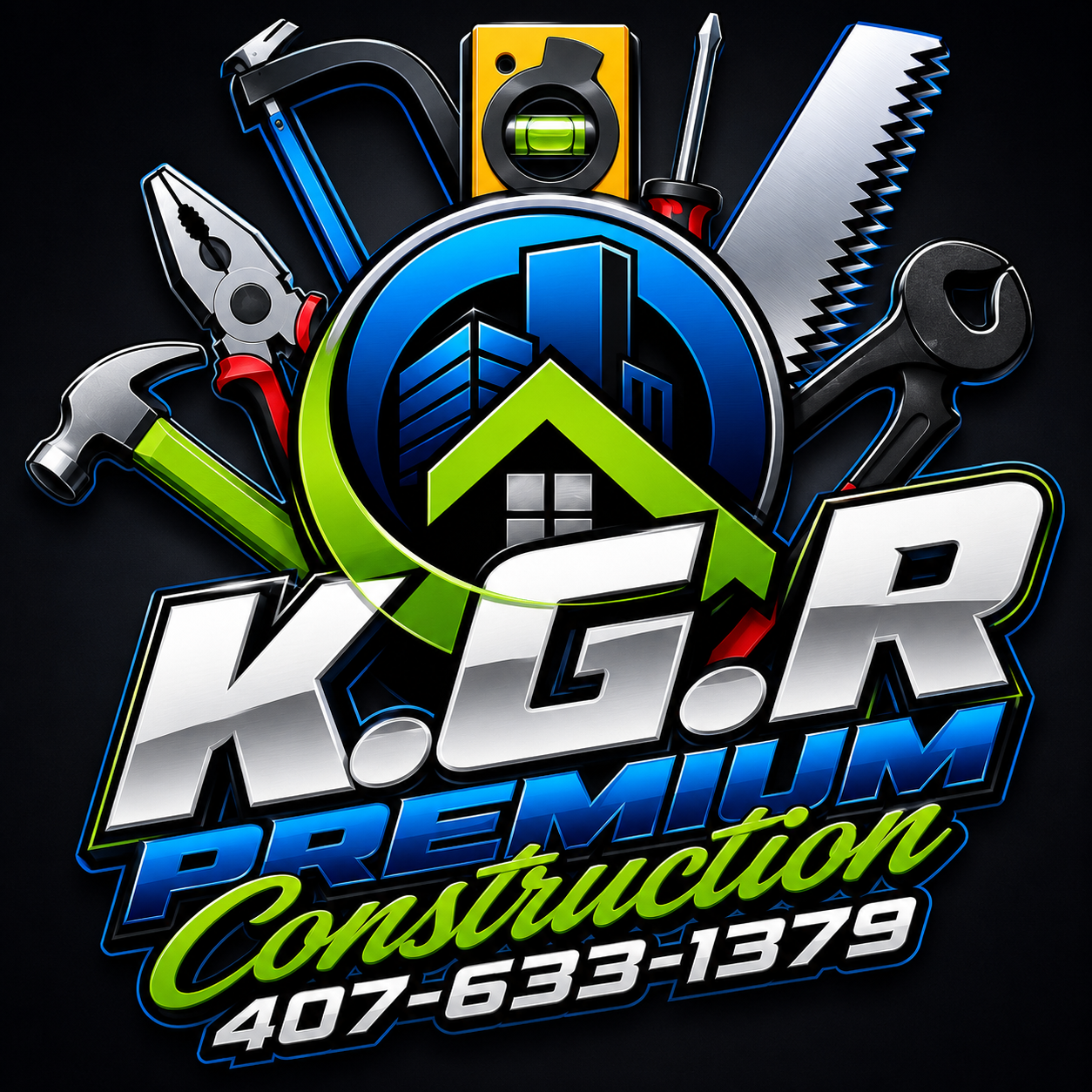K.G.R Premium Construction logo