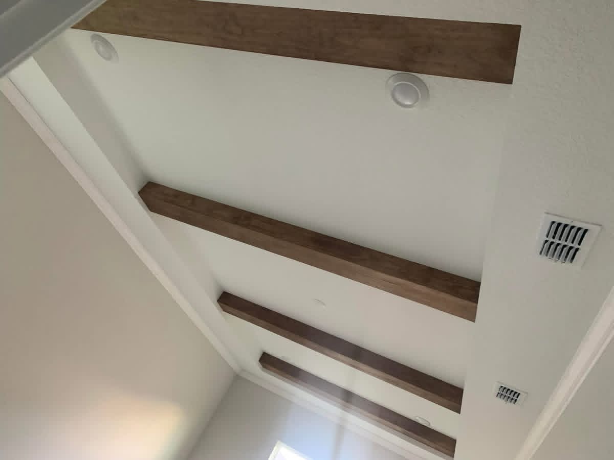 Built-in wine rack wall installation
